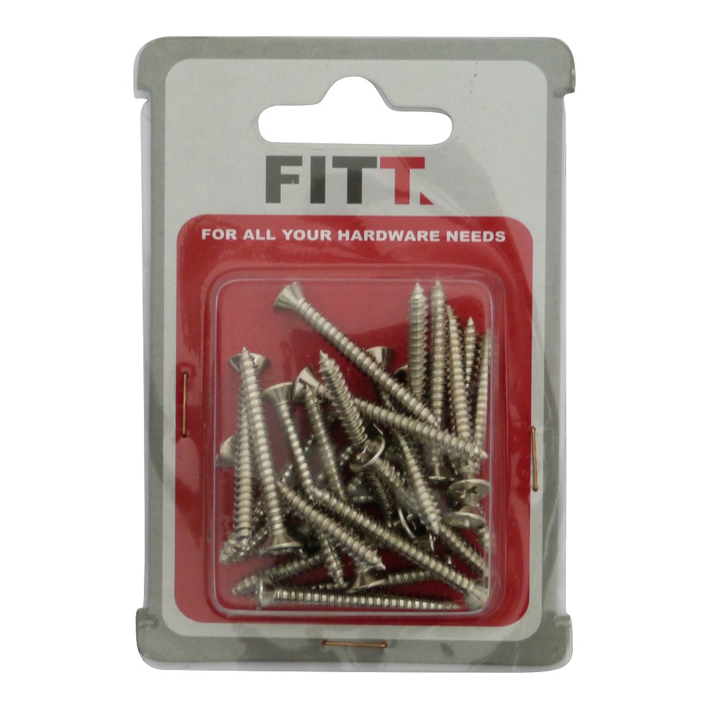 สกรูเกลียวปล่อย TF 8X1-1/2 นิ้ว 25 ตัวอุปกรณ์ยึดติดสกรู, น๊อตและแหวน