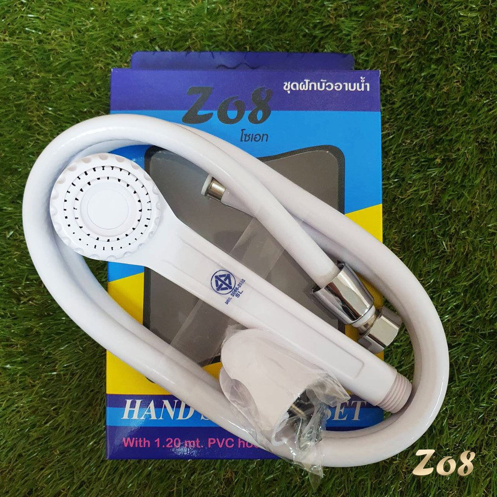 ฝักบัวอาบน้ำ ครบชุด (ไม่ใช่สินค้าจีน) (ผลิตไทย มาตรฐาน มอก.) พลาสติก ABS อย่างดี คุณภาพสูง แข็งแรง ทนทาน