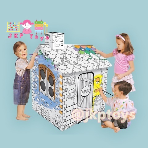 DIY.บ้านกระดาษระบายสี