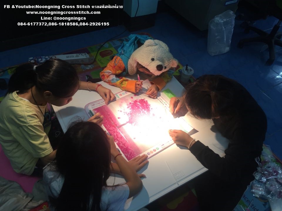 เจ้าแม่กวนอิม ครอสติสคริสตัล Diamond painting โมเสก ภาพติดเพชร งานฝีมือทำที่บ้าน DIY