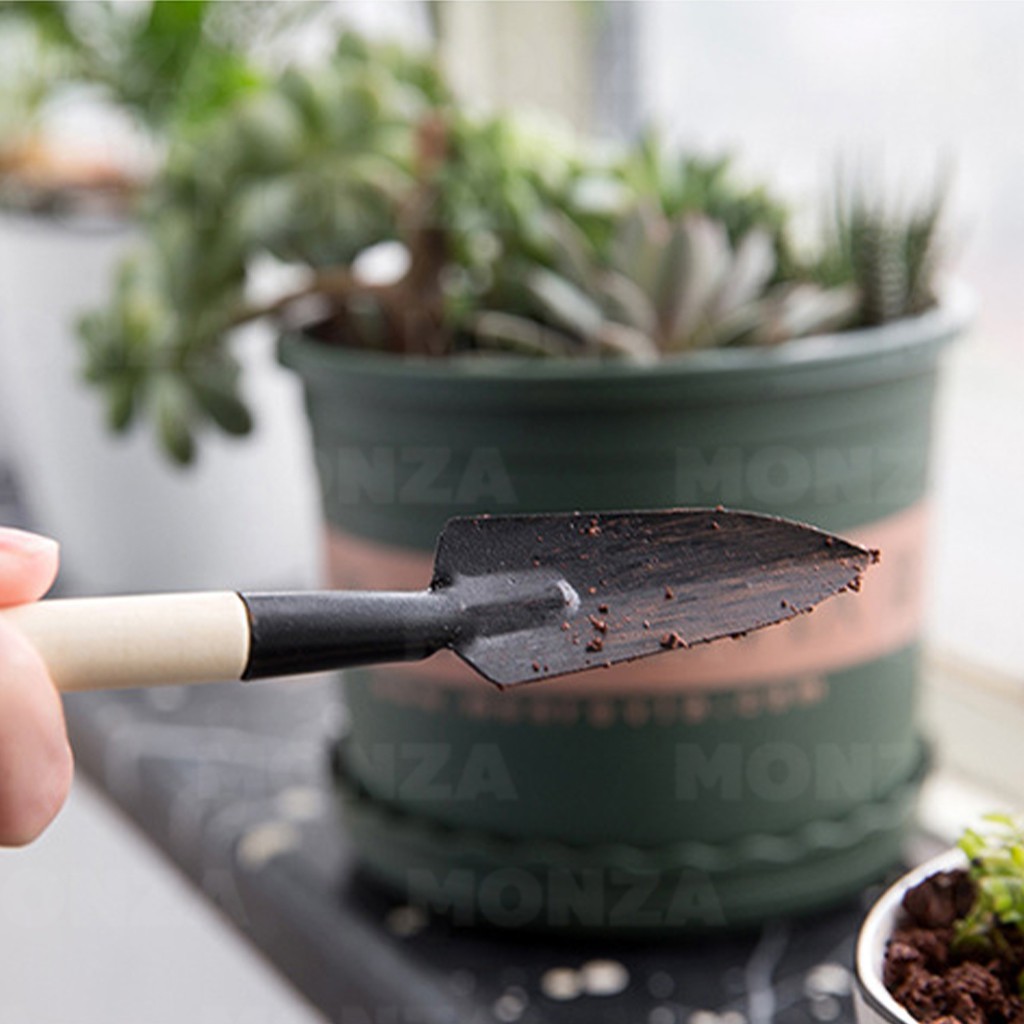 ช้อนเกาหลี ที่ตักไอศครีม ช้อน ชุดทำสวนจิ๋ว อุปกรณ์ทำสวน ไซส์เล็ก ช้อนปลูก พลั่วจิ๋ว จัดสวน แต่งสวน 3 ชิ้น NO.Y396