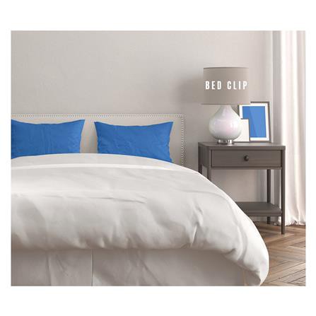 ปลอกหมอนหนุน BED CLIP STANDARD สีน้ำเงิน แพ็ก 2 ชิ้น ผ้าละเอียดนุ่มลื่น คืนตัวได้ดี