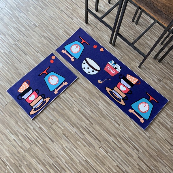 ลดราคา พรมเช็ดเท้า พรมปูพื้น พรมห้องครัว สุดคุ้ม พรมห้องน้ำ ห้องนอน พรมตกแต่งบ้าน เซท 2 ชิ้น