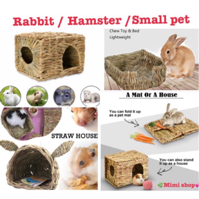 *มาเพิ่มแล้ว ♥️บ้านหญ้าห๊อมหอม ที่น้องกระต่ายและหนูชื่นชอบ 🐰💕🐹