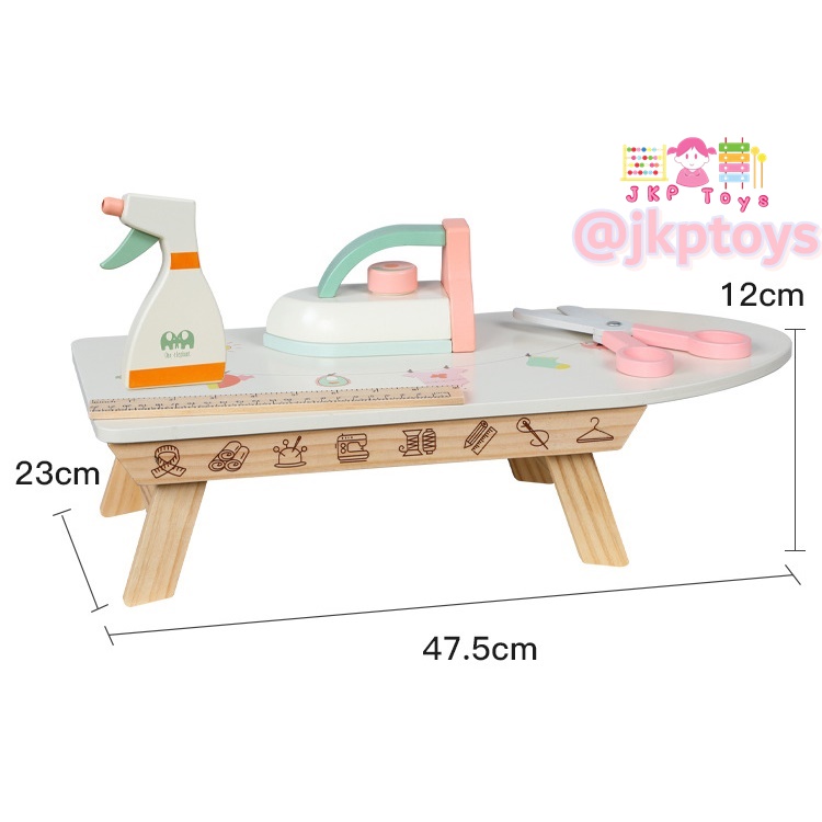 ⭐🌈ของเล่นไม้เสริมพัฒนาการ ชุดเตารีดไม้ พร้อมที่รองรีดเเละอุปกรณ์