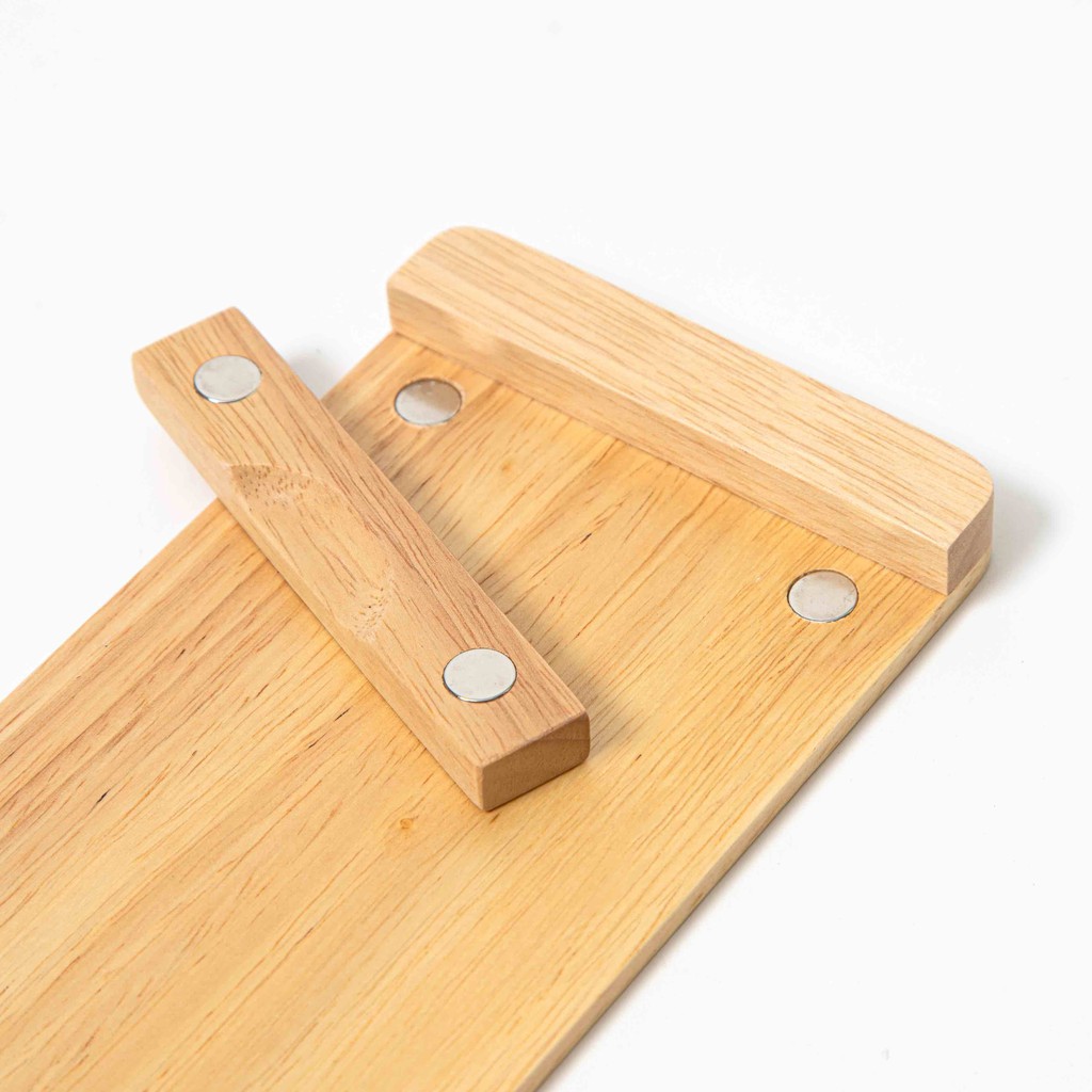 The Wood's Tale คลิปบอร์ด MAGNETIC CLIPBOARD ขนาด A4 และ 18x10 ซม. จากไม้ธรรมชาติ ตัวหนีบกระดาษเป็นแม่เหล็ก
