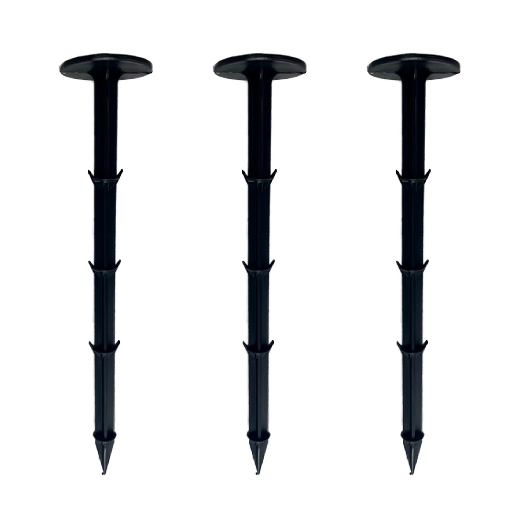 💥4.0บาท/ชิ้น💥 ลิ่มปักดิน หมุดปักดิน หมุดยึดพลาสติกคลุมวัชพืช ขนาด 8 นิ้ว แพ็ค 100 ชิ้น/แพ็ค สีดำ หมุดสวน