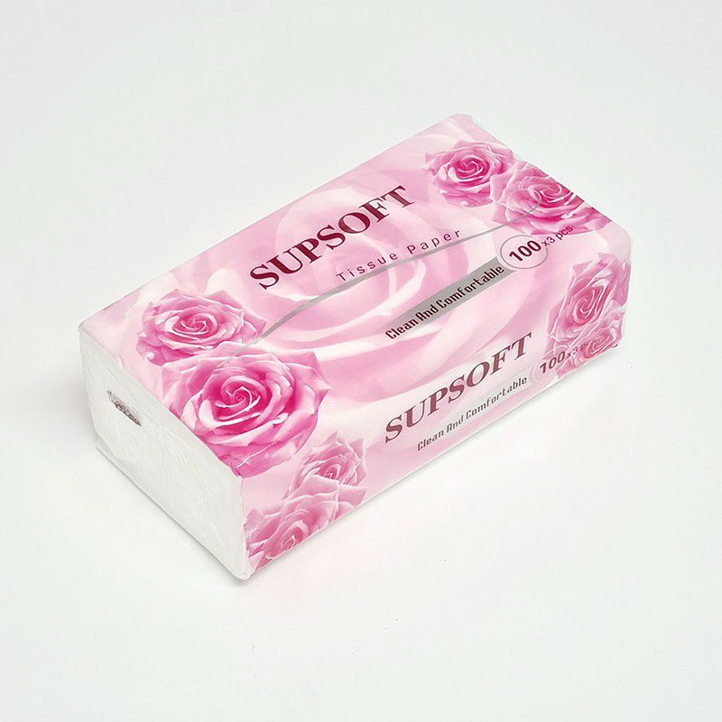 กระดาษทิชชู่ (ห่อสีชมพูกุหลาบ) 1 แพ็คมี 5 ห่อ กระดาษทิชชู่พกพา เอนกประสงค์ กระดาษเช็ค กระดาษเช็ดหน้า กระดาษชำระ Tissue