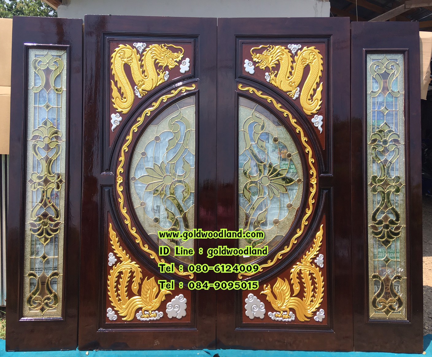 ประตูบ้าน ไม้สัก GBBB - 253