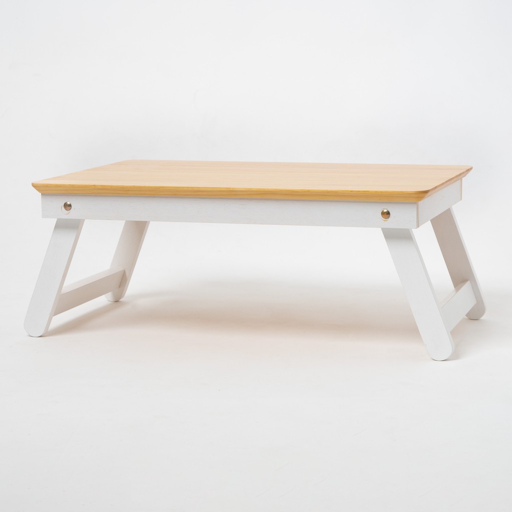 The Wood's Tale โต๊ะพับ โต๊ะทำงาน โต๊ะวางคอมพิวเตอร์ LAPTOP TABLE โต๊ะไม้แท้ สำหรับวางแล็ปท๊อปทำงานบนเตียงหรือพื้น
