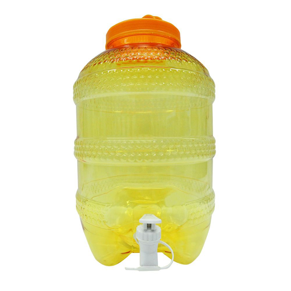 ถังน้ำบุญ PET เกรด A SPRING HIVE 8 ลิตร สีเหลือง V.MERIT PET GRADE A 8L HIVE (TAP) YELLOW