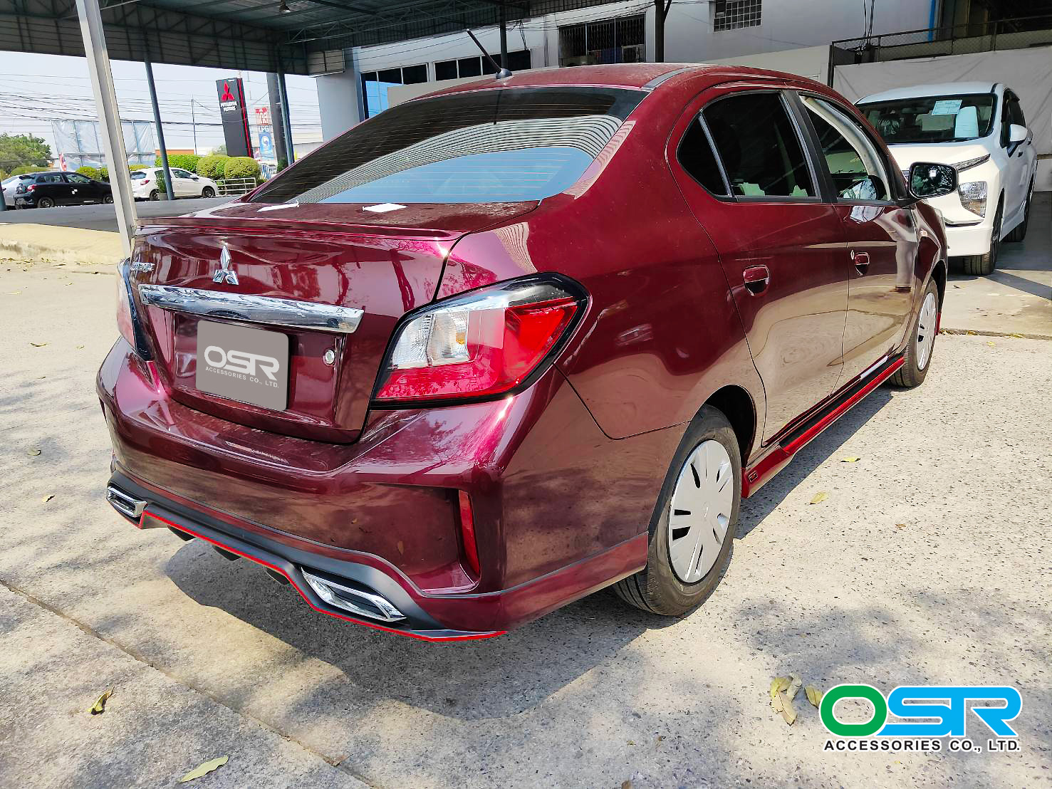 ชุดแต่งรถ สเกิร์ต-สปอยเลอร์ New Mitsubishi Attrage 2020 ทรง SR-Limited By OSR