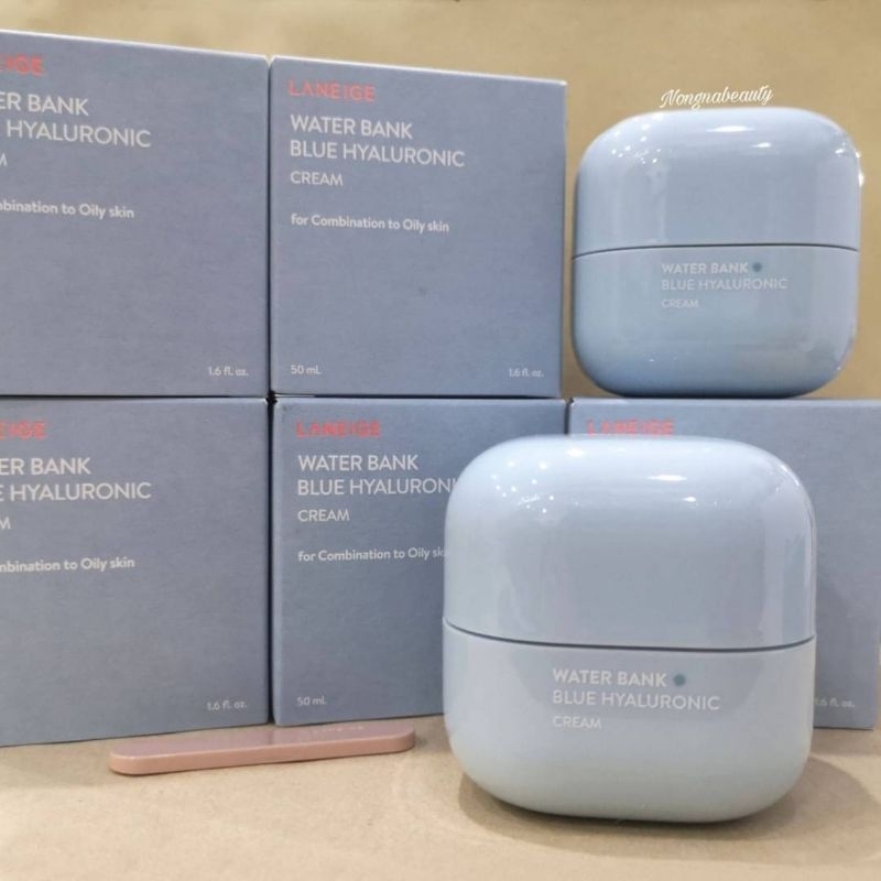Laneige Water Bank Blue Hyaluronic Cream For Combination to Oily Skin 50ml ครีมเจลสำหรับผิวผสม-ผิวมัน