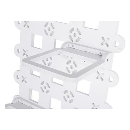 ระแนงติดผนังแนวตั้งสี่เหลี่ยม 4 ห่วง SPRING สีขาว ช่วยตกแต่งสวนของคุณให้ดูสวยงามมากขึ้น