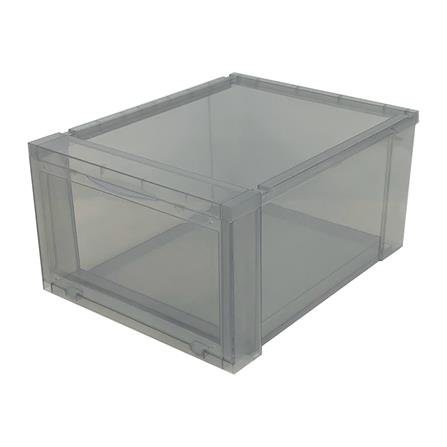 กล่องรองเท้า STACKO 593 28x35.5x18.5 ซม. สีเทา ทนทานต่อการใช้งาน