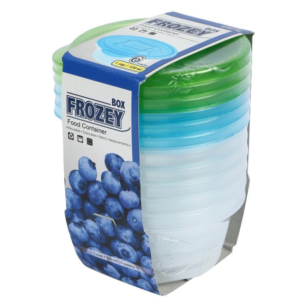 ชุดกล่องอาหารกลม API 9004 0.12ลิตร แพ็ค 6 ชิ้น FOOD CONTAINER ROUND API 9004 0.12L (1X6)