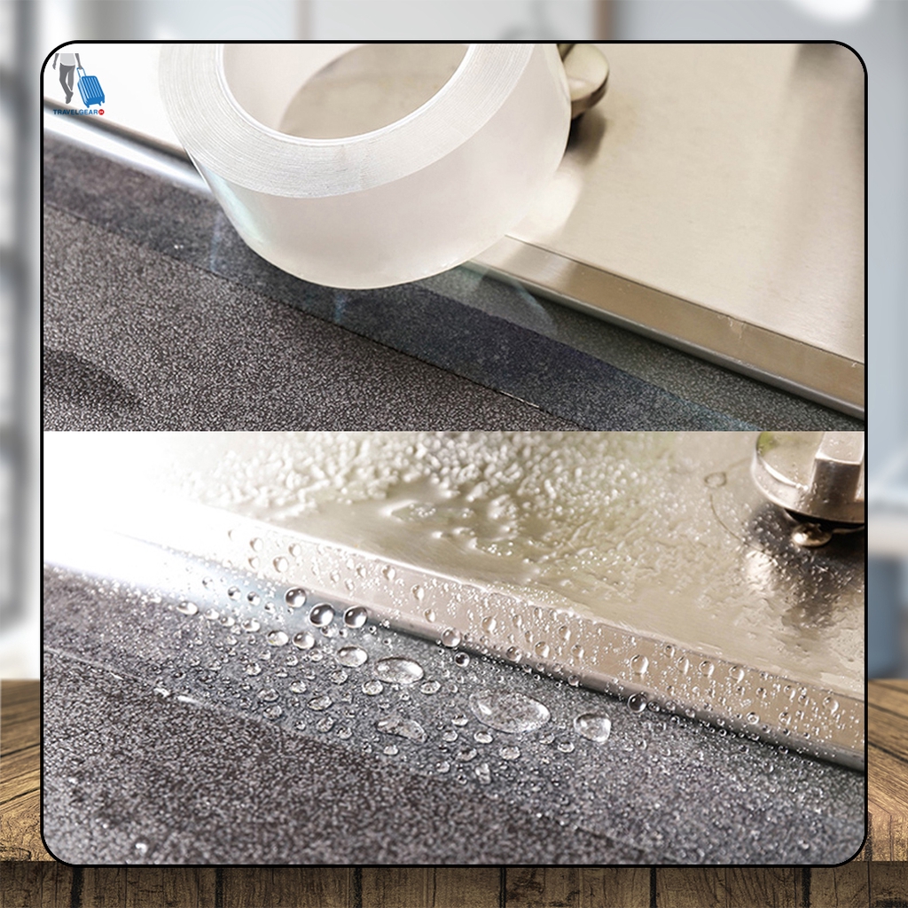 TravelGear24 เทปกาวแปะกันรั่ว กันน้ำซึม ปะรอยแตกร้าว อุดรอยรั่ว เทปกาวซิลิโคน กาวกันน้ำ ห้องครัว ห้องน้ำ - C0096