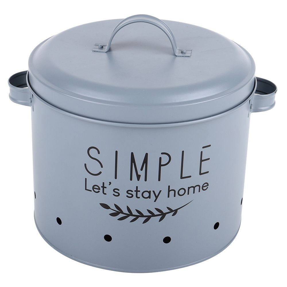 ขวดโหลกลม SIMPLE 26.5x23x22 ซม. สีเทา CANISTER SIMPLE 26.5x23x22CM GRAY