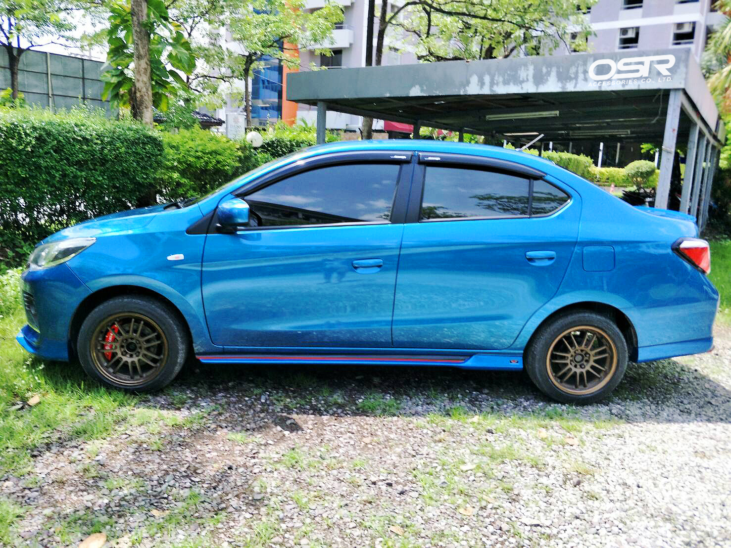 ชุดแต่งรถ สเกิร์ต-สปอยเลอร์ New Mitsubishi Attrage 2020 ทรง SR-Limited By OSR