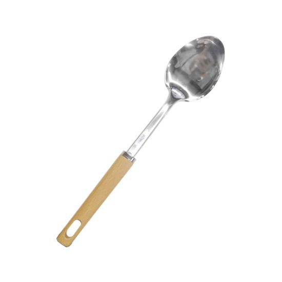 KASSA HOME ทัพพี รุ่น T190612-013 หนา 1 มม. สีสเตนเลส ผลิตจากวัสดุไนล่อน ทนความร้อนได้สูง ด้ามจับกระชับและถนัดมือ