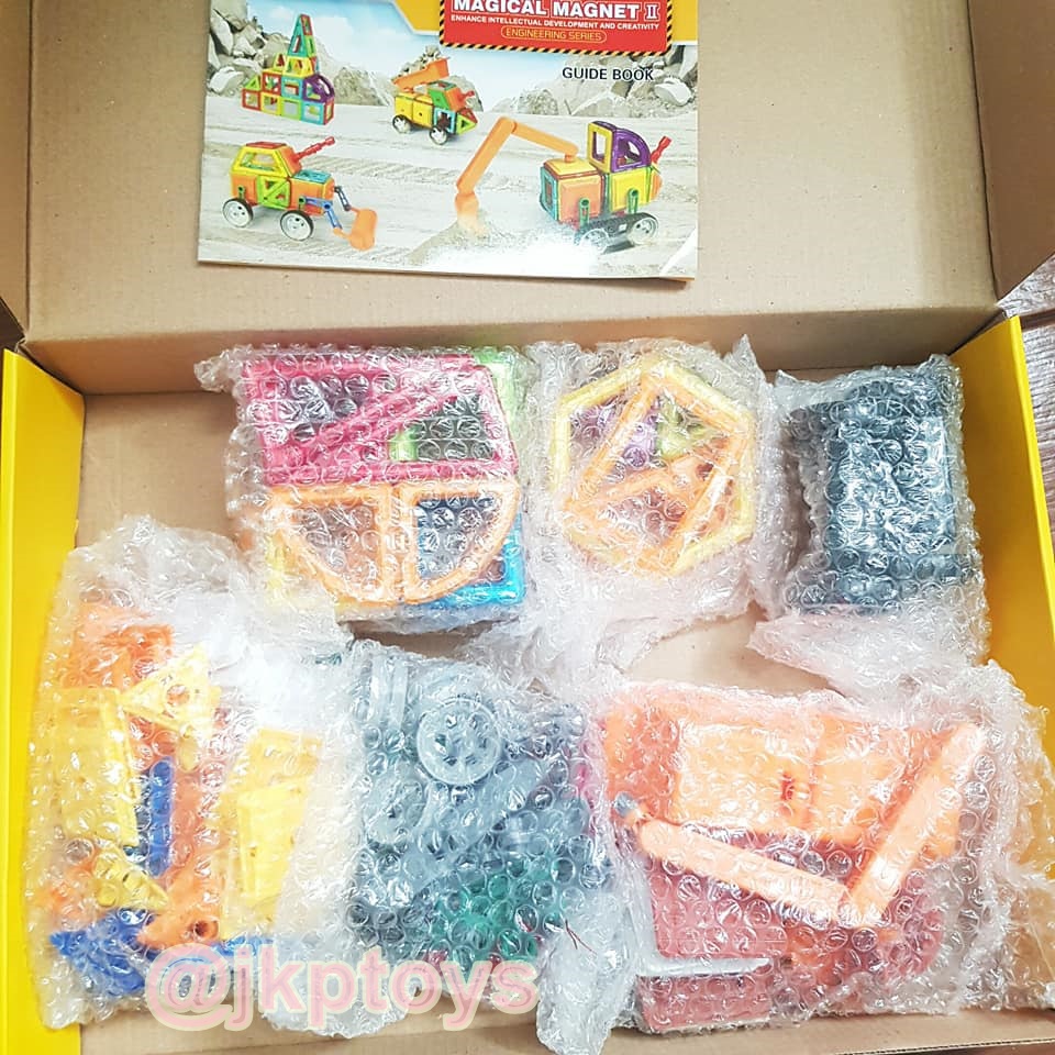 Magical Magnet ตัวต่อเเม่เหล็ก 162 ชิ้น