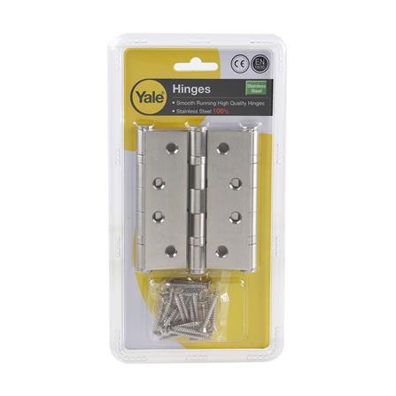 บานพับ 4x3x2.5 YALE HISL4325BBP3G2 สีสเตนเลส PACK 3 แข็งแรง ทนทานต่อการใช้งาน