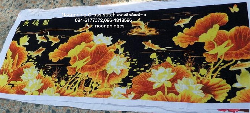 นกกระเรียน ชุดปักครอสติช พิมพ์ลาย ครอสติสจีน งานฝีมือ DIY