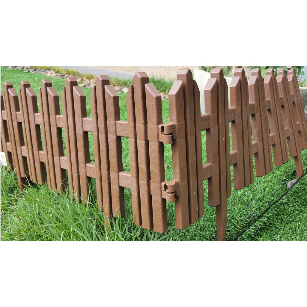 Garden Fence รั้วแต่งสวน รั้วจัดสวน รั้วสนาม รั้วตกแต่ง ขนาด 60x22 ซ.ม. 1 ชิ้น รั้วระแนง รั้วปลูกดอกไม้ รั้วล้อมผัก