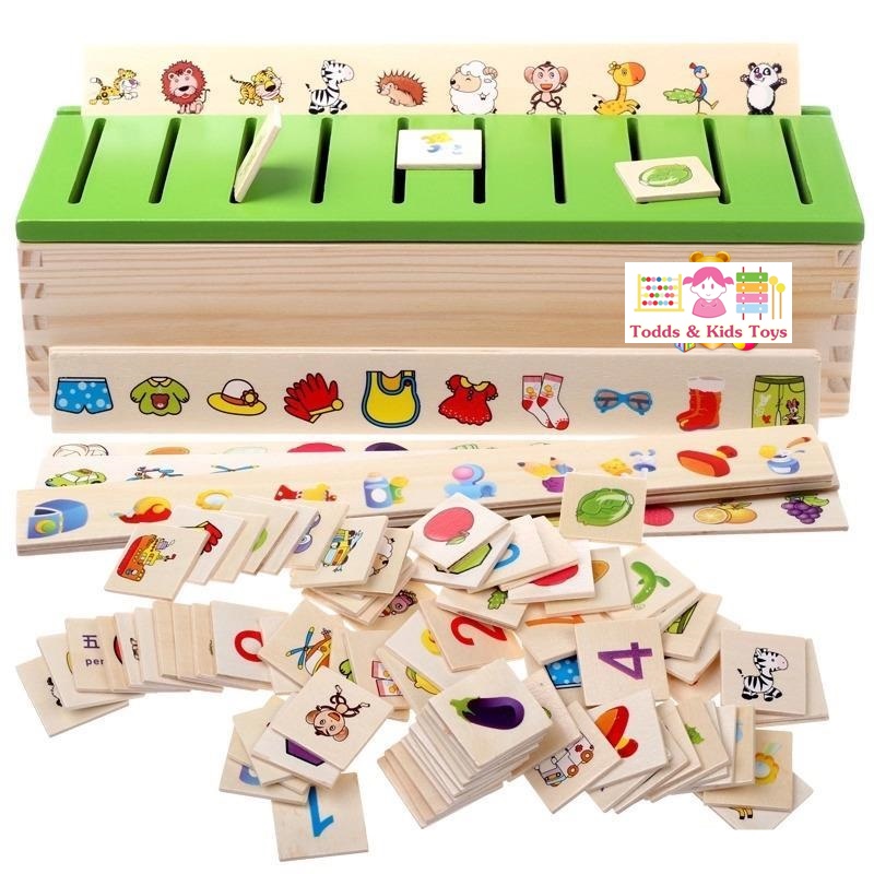 ของเล่นเสริมพัฒนาการ ของเล่นไม้ ของเล่น Learning Classification Box