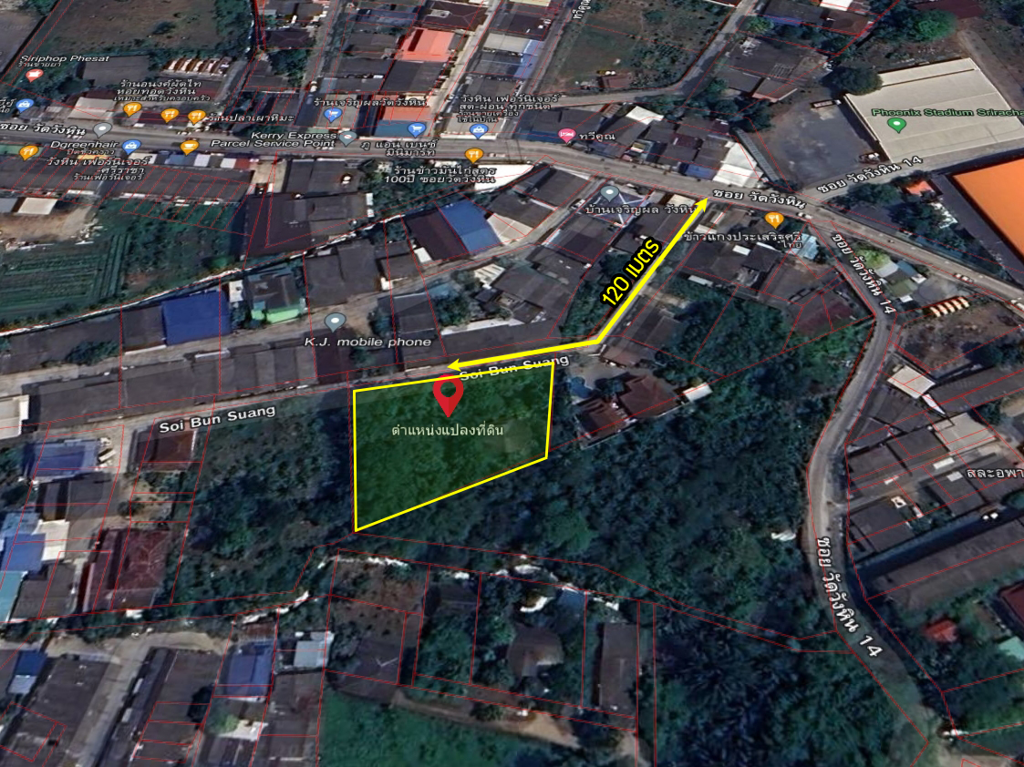 73284-ขายบ้านพร้อมที่ดิน ซอยวัดวังหิน สุขุมวิท ศรีราชา ชลบุรี