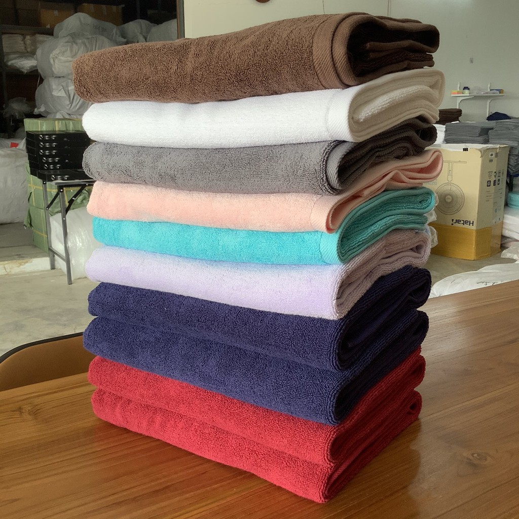 ผ้าเช็ดตัว เกรดโรงแรมสีใหม่ 27x54 นิ้ว (14ปอนด์) ราคาส่ง