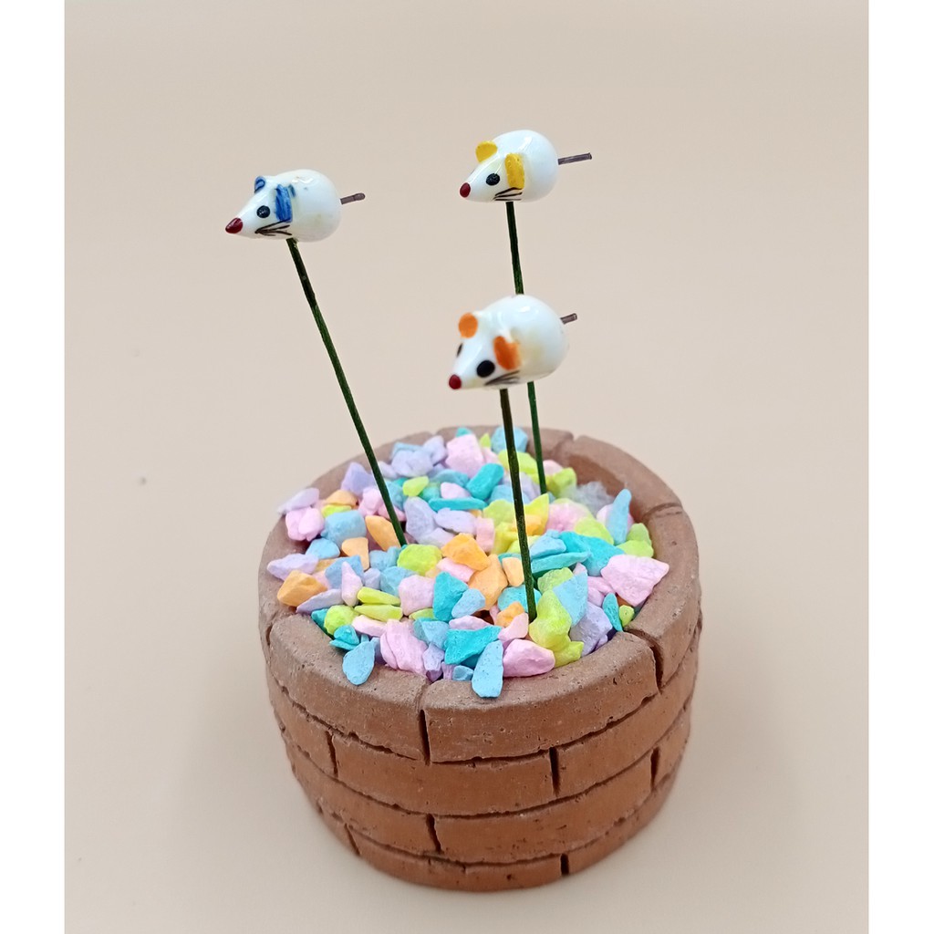 ตุ๊กตาจิ๋ว คละแบบ (((ขายส่งยกถุง 20 ตัว))) ปักสวนถาด ปักกระถาง แต่งสวนถาด แต่งกระถาง (ราคาต่อ 1 แพ็ค มี 20 ตัว)