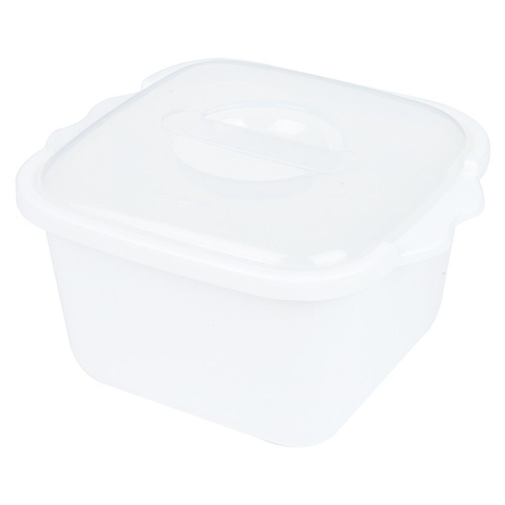 กล่องอาหารไมโครเวฟเหลี่ยม 0.92 ลิตร 4611 FOOD CONTAINER SQUARE 0.92L 4611 WHITE