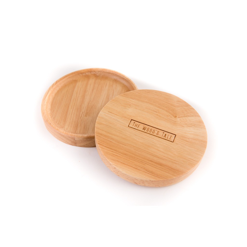 The Wood's Tale จานรองแก้ว ที่รองแก้ว COASTER ไม้แท้ (มี 2 สี)