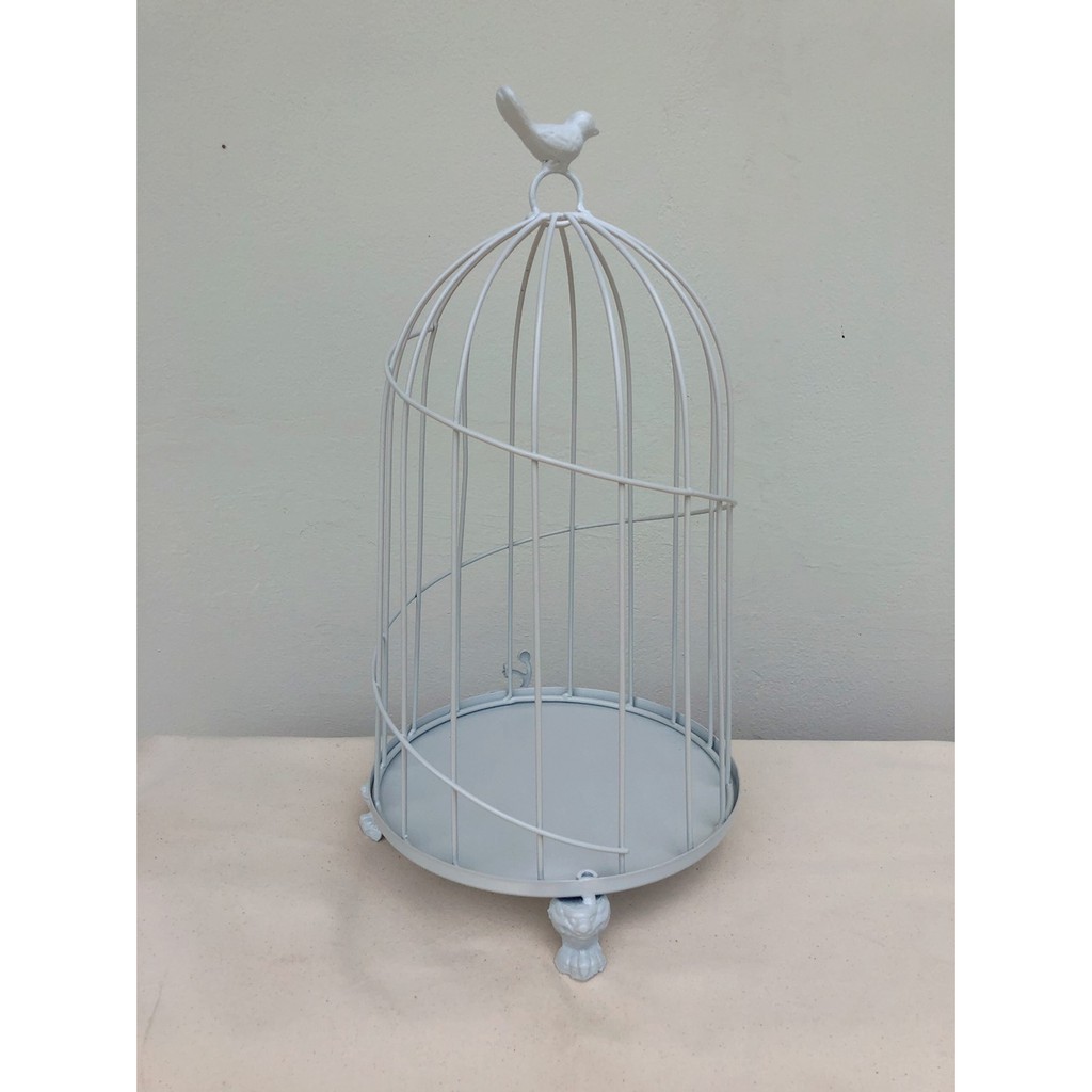 เหล็กดัดกรงนก สีขาว มี 2 ขนาด ของตกแต่งบ้าน ของตกแต่งสวน