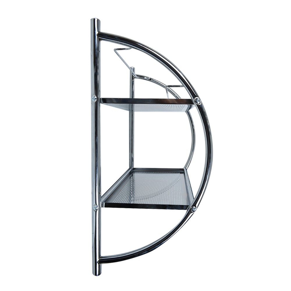 ชั้นแขวนติดผนัง 2 ชั้น MOYA 12010C สีโครม อุปกรณ์ภายในห้องน้ำ