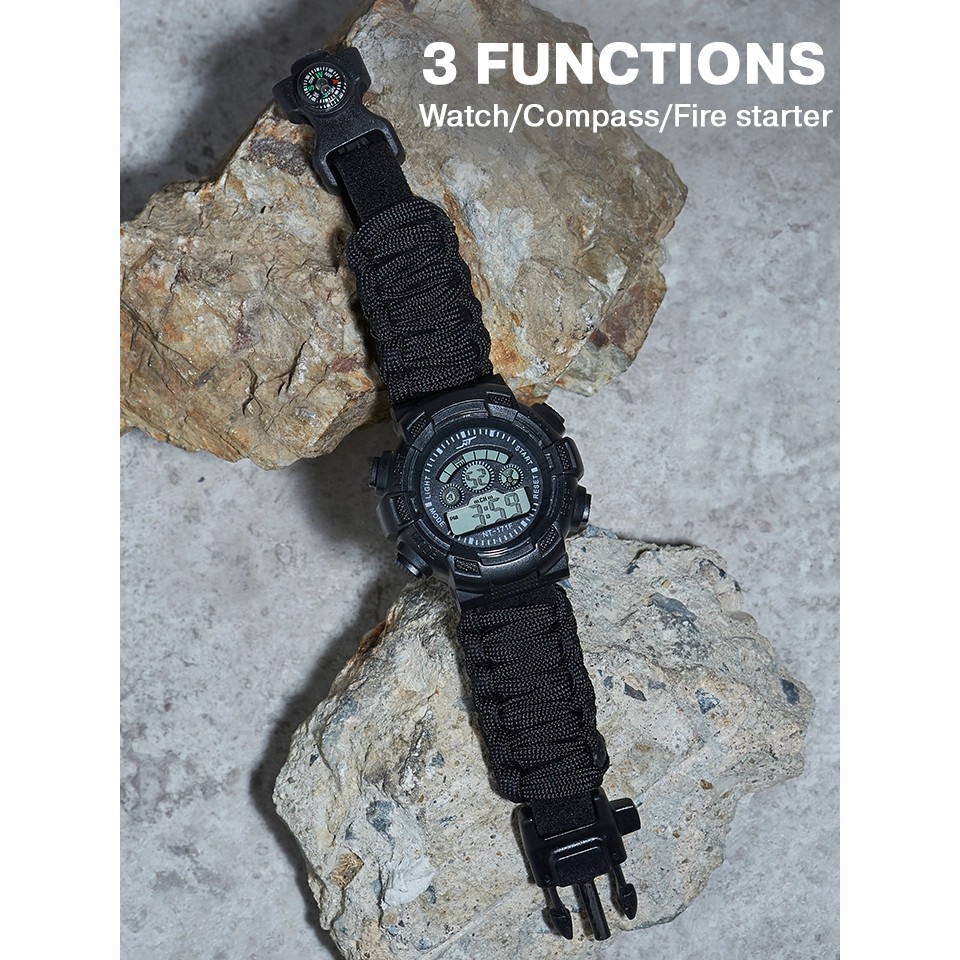 !!สินค้าขายดี!! นาฬิกาข้อมือดิจิตอล นาฬิกาแฟชั่น นาฬิกาผู้ชาย นาฬิกา 3 Functions Digital Watch