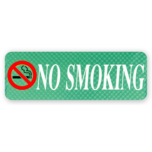 S715-NO SMOKING-ป้ายไซน์โกอะคริลิคสีพิเศษ