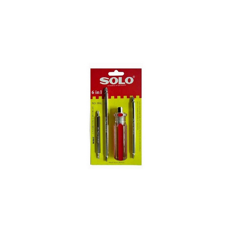 เครื่องมือช่าง ไขควง ไขควง สลับหัว 6IN1 SOLO NO.006 L | SOLO | NO.006 L