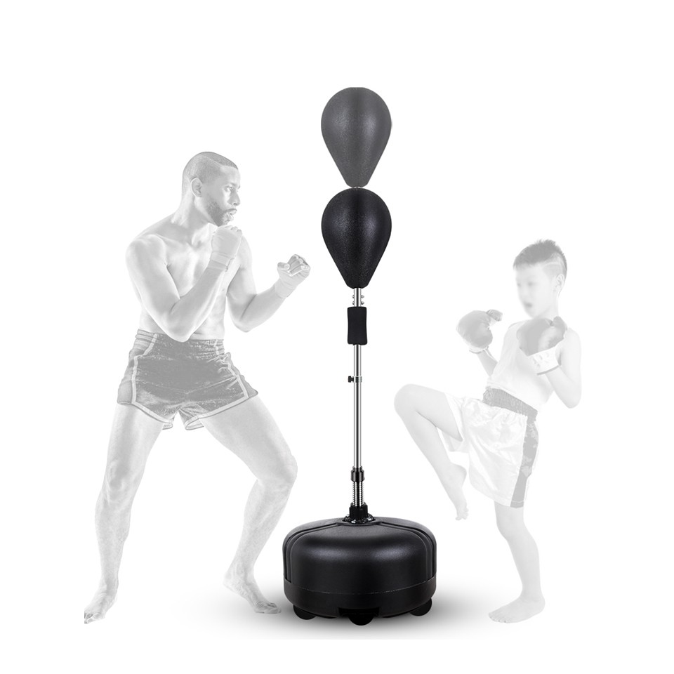 !!สินค้าขายดี!! เป้าล่อซ้อมมวย ชกมวย เป้าชกมวยตั้งพื้น 90 องศา Adjustable Reflex Speed Bag