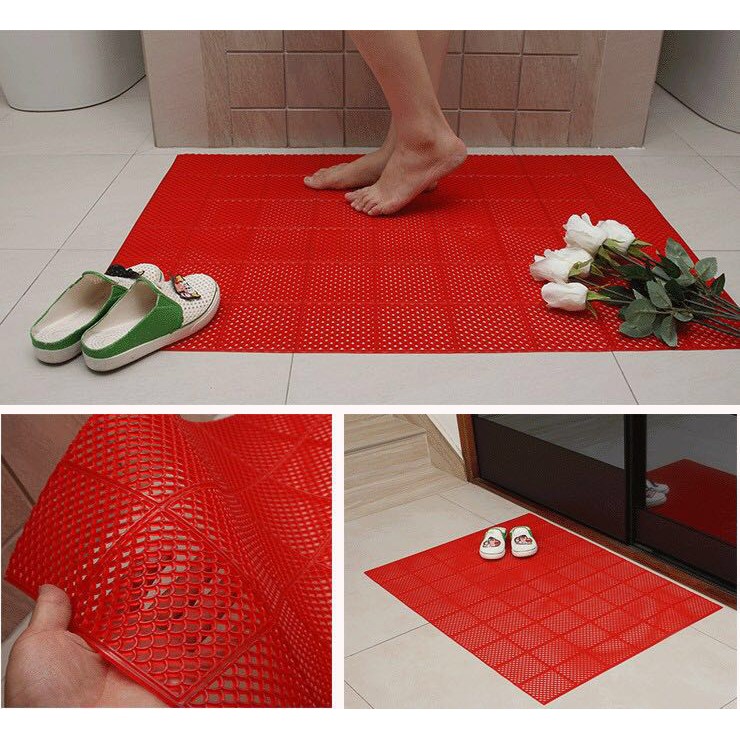 แผ่นกันลื่นปูพื้นสระว่ายน้ำ /แผ่นยางกันลื่น แผ่นปูพื้นกันลื่นห้องน้ำ-กว้าง90cm-หนา4.5cm（40cm -180cm）เพชร302