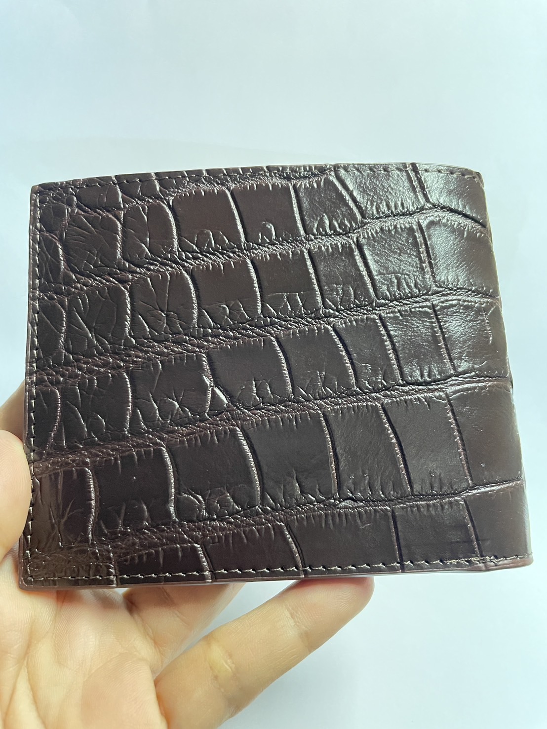 กระเป๋าหนังจระเข้แท้ หนังท้อง