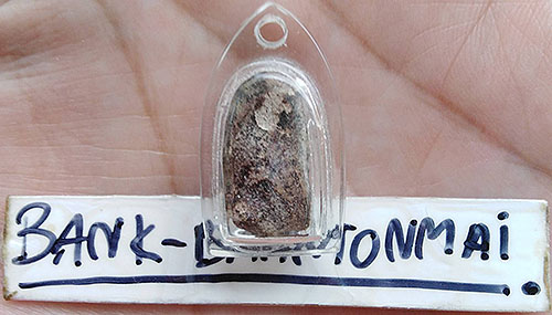 พระคงจิ๋ว เนื้อผงจุ่มรัก หลวงพ่อพริ้ง วัดบางปะกอก ฝั่งธนฯ