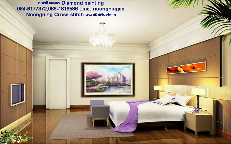 ดอกกุหลาบ ครอสติสคริสตัล Diamond painting โมเสก ภาพติดเพชร งานฝีมือ DIY