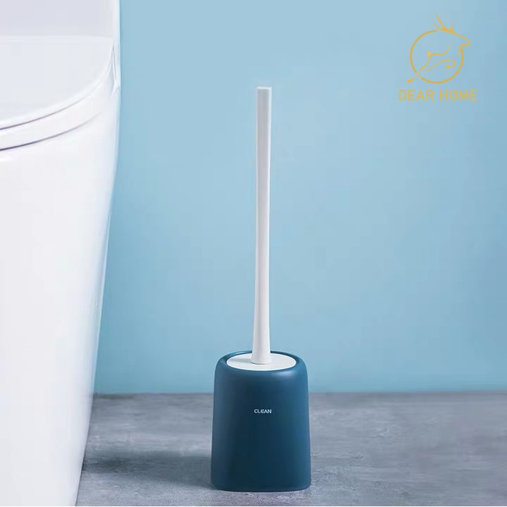 Dear Home ชุดแปรงทำความสะอาดห้องน้ำ แปรงล้างห้องน้ำด้ามยาวขนนุ่มพร้อมฐานรอง แปรงทำความสะอาดโถส้วม แปรงโถส้วม แปรงล้างโถ