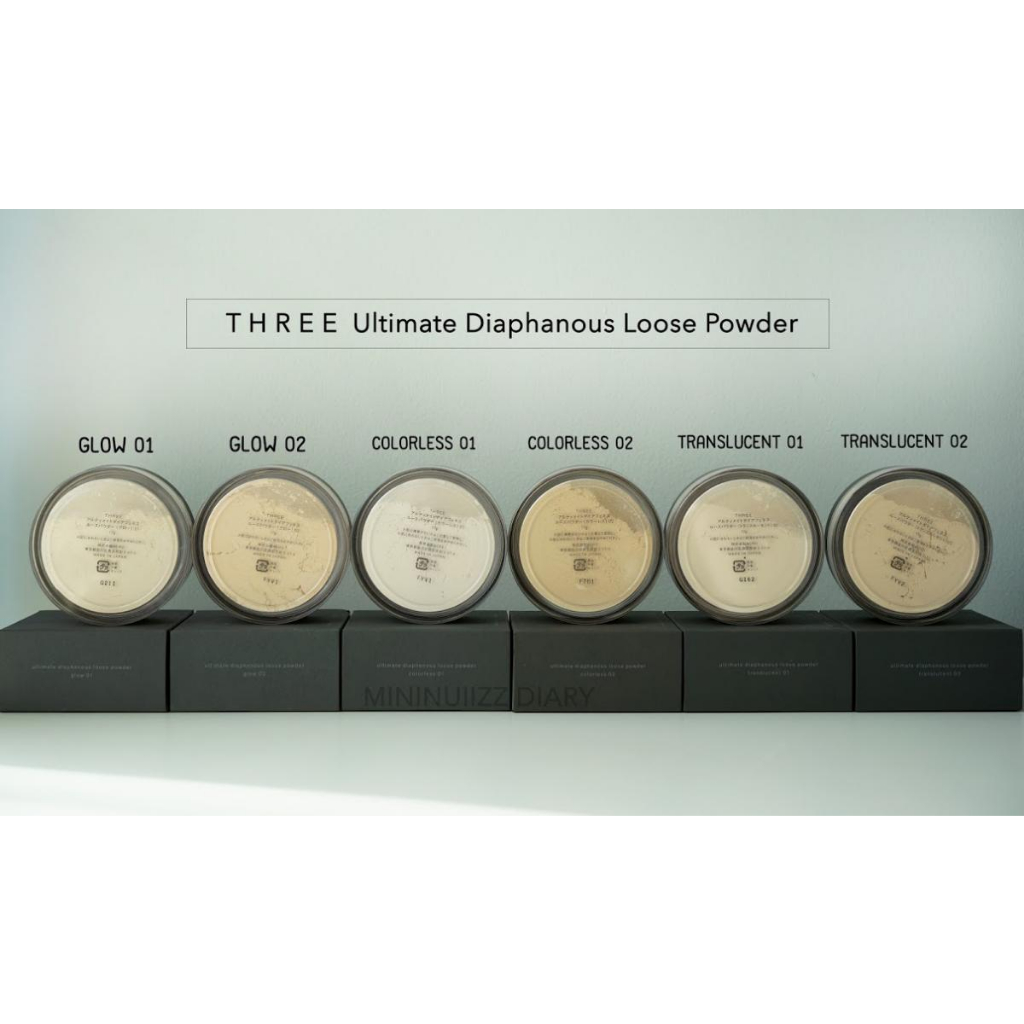 THREE ULTIMATE DIAPHANOUS LOOSE POWDER 17g. แป้งฝุ่นเนื้อนุ่มละเอียด