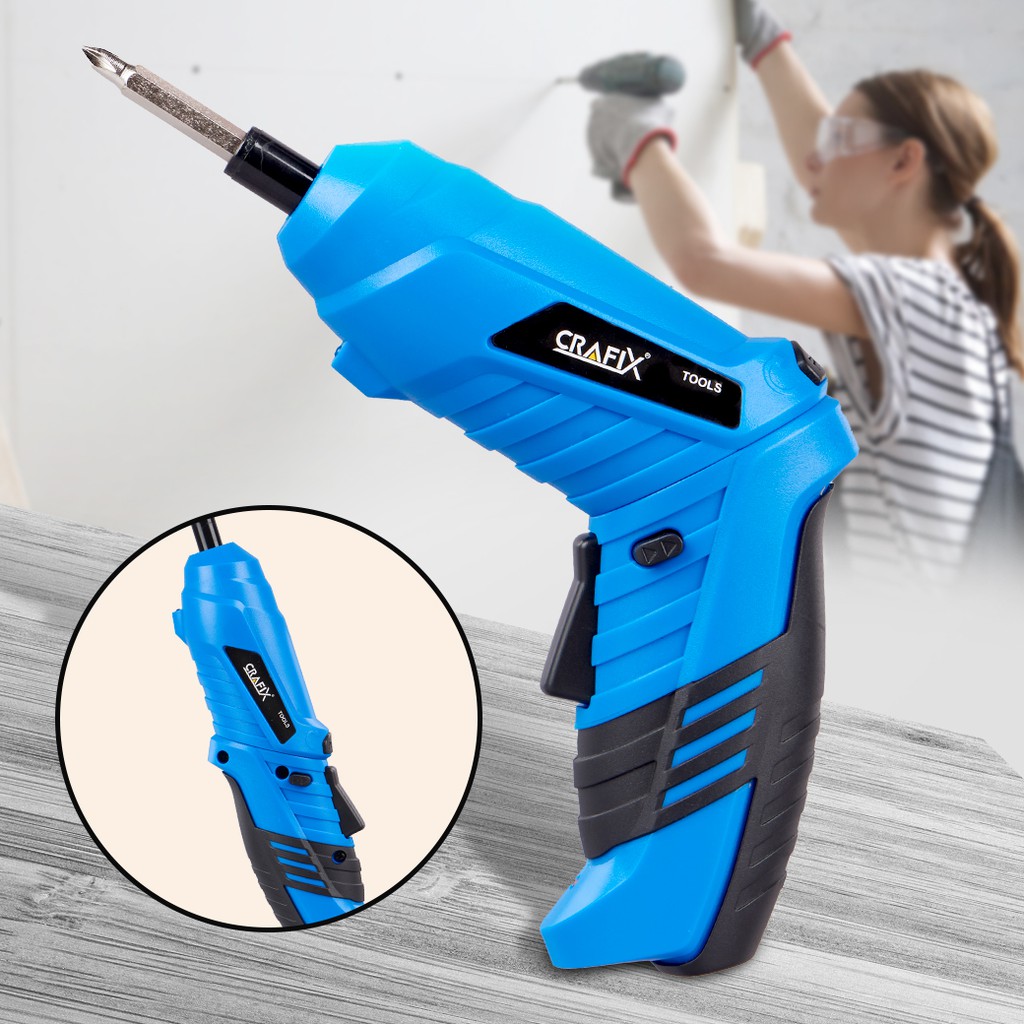 !!สินค้าขายดี!! CRAFIX ไขควงไฟฟ้า ไขควงไร้สาย 3.6V Multi-Function Cordless Screwdriver