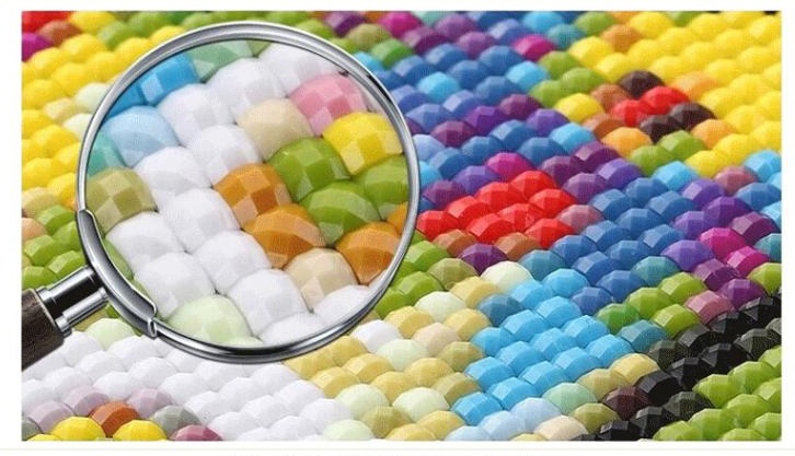 พระราชินีในรัชกาลที่9 ครอสติสคริสตัล Diamond painting โมเสก ภาพติดเพชร งานฝีมือทำที่บ้าน DIY