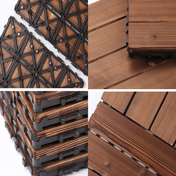 🌱NEW🌱แผ่นไม้ตกแต่งสวน แผ่นปูพื้น YF-1445