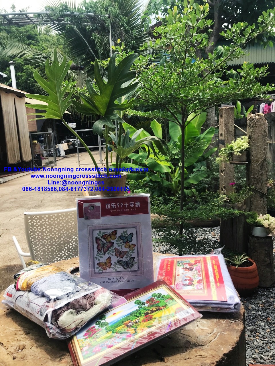 เทพกวนอู ชุดปักครอสติส พิมพ์ลาย ครอสติสจีน งานฝีมือทำที่บ้าน DIY